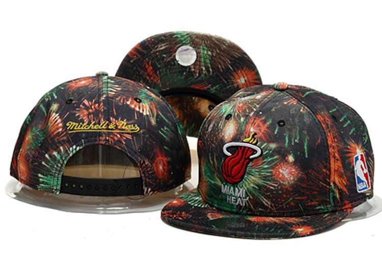 Miami Heat Snapback Hat 0903 (2)